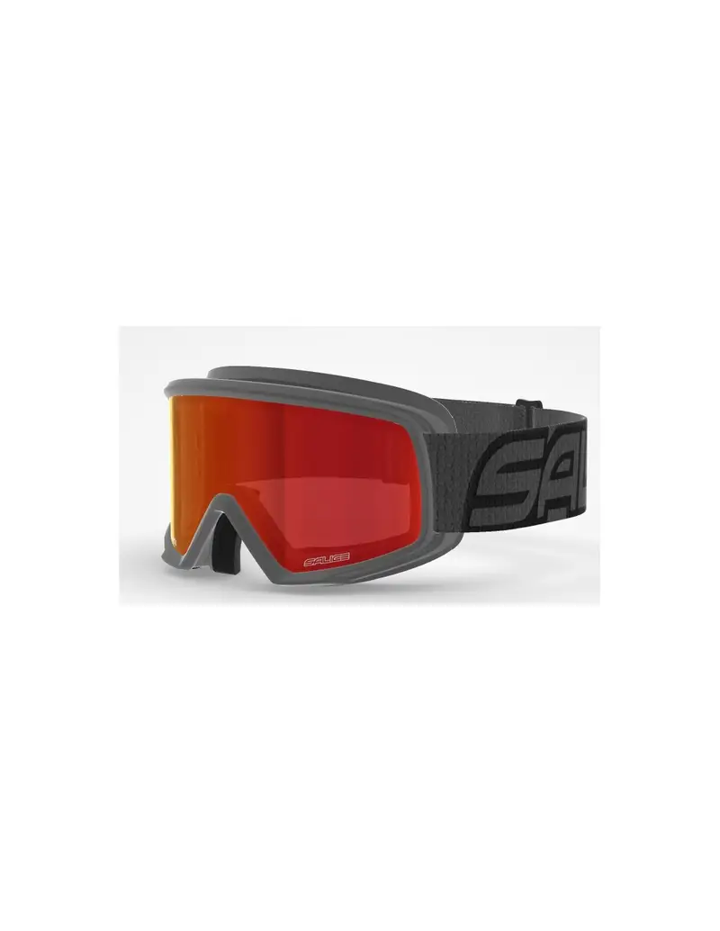 Maschera da sci SALICE 608DARWF Antracite lente Antifog RW Rosso
