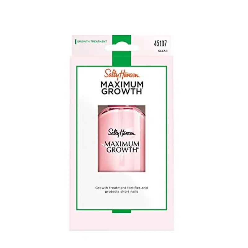 Sally Hansen Maximum Growth, Smalto Trattamento Allungante E Rinforzante Per Unghie Deboli, 13.3 ml, Confezione da 1 miniatura 2