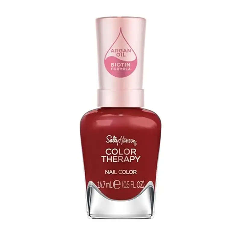 Sally Hansen, Smalto Rinforzante Unghie Color Therapy, Formula Idratante e Nutriente all'Olio di Argan, 370 Unwine'D