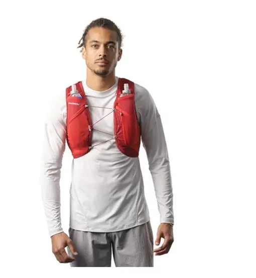 Salomon Active Skin 4 - zaino trail running Red