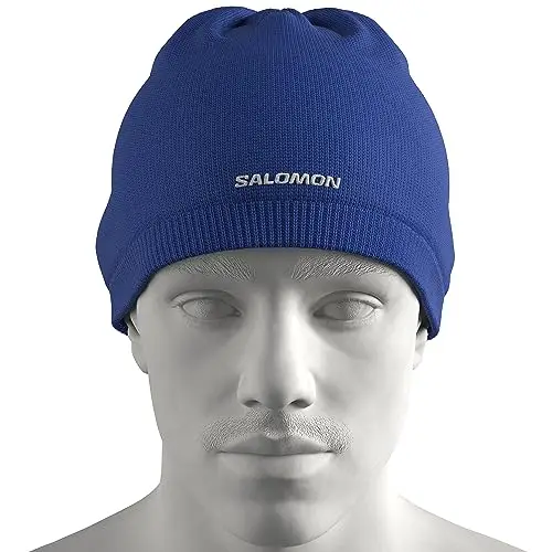 Salomon, Berretto Sci Snowboard Corsa Escursionismo Unisex, Look Classico, Calore, e Design Elegante, Blu, Taglia Unica miniatura 2