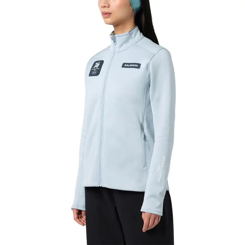 Felpa In Pile Milano Cortina 2026 Gold Niagara Mist Donna L