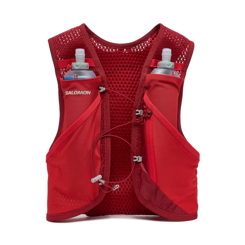Gilet da running Salomon Active Skin 4 LC2178300 Rosso