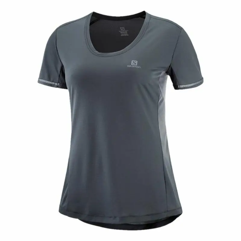 Maglia a Maniche Corte Donna Salomon Agile Grigio scuro | Salomon
