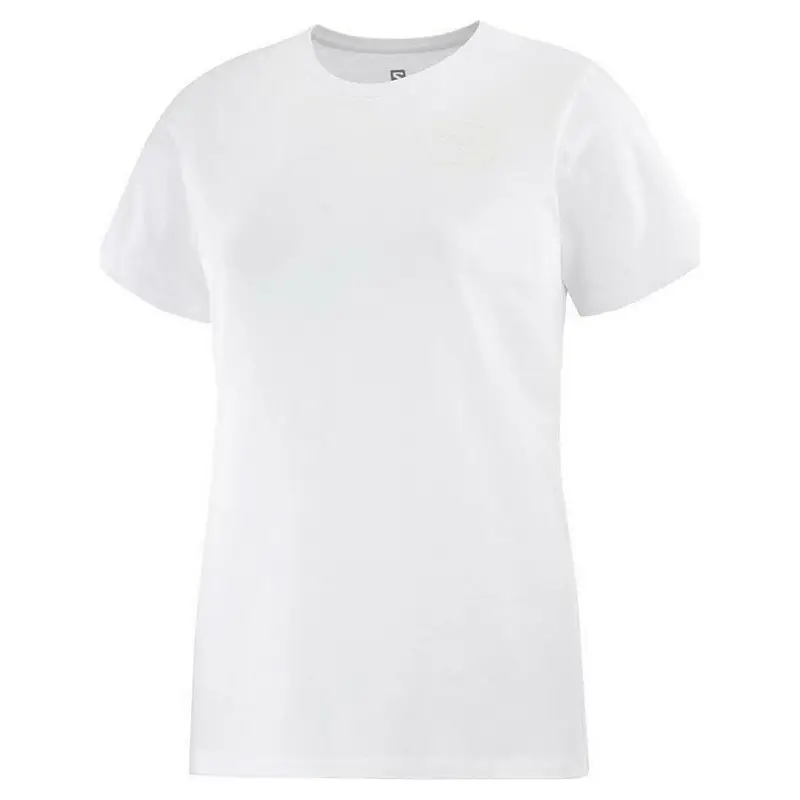 Maglia a Maniche Corte Donna Salomon Small Logo Bianco | Salomon