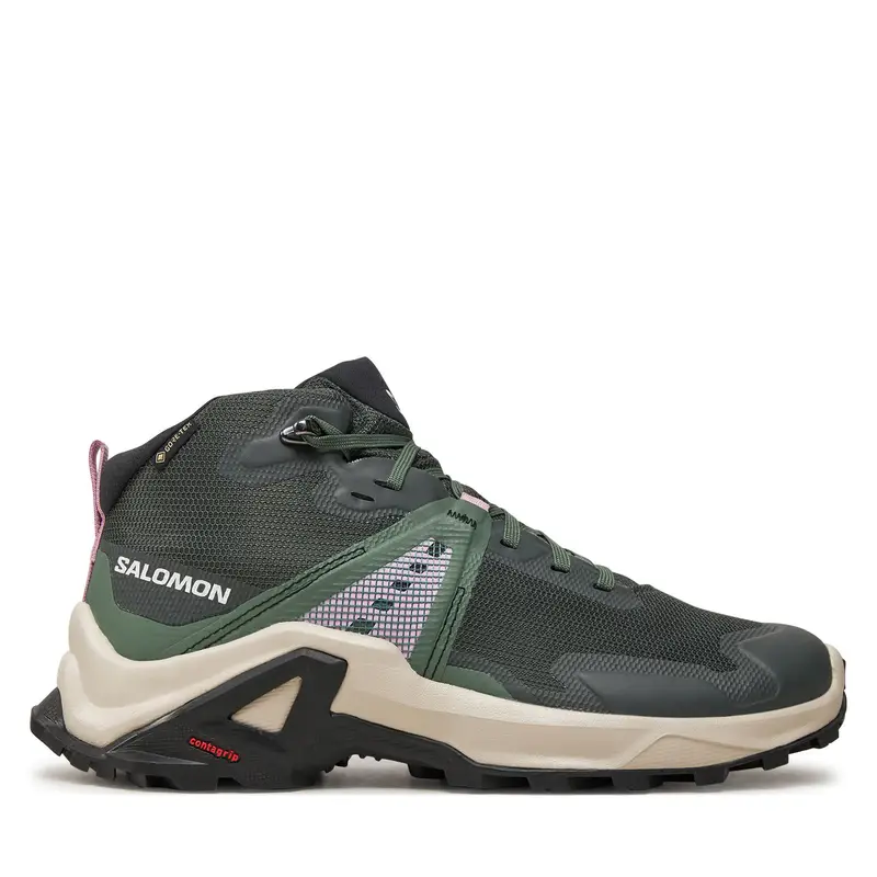 Scarpe da trekking Salomon X Raise Mid Gore-Tex L47458100 Verde