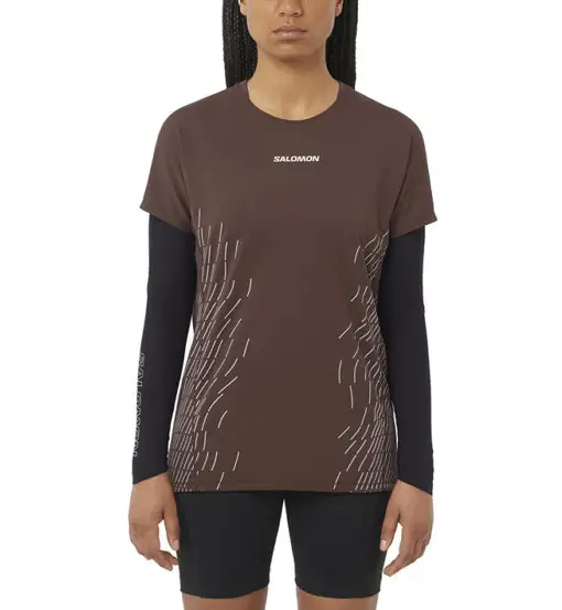 Sense Aero Graphic W - maglia trail running - donna Brown