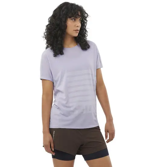 Sense Aero Graphic W - maglia trail running - donna Light Violet