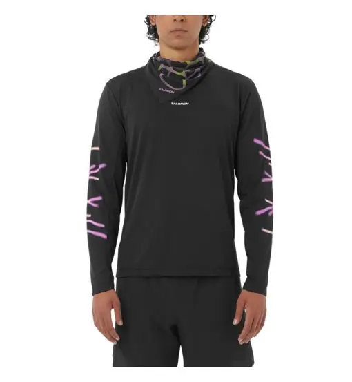 Shakeout Core Graphic Ls - maglia a maniche lunghe - uomo Black