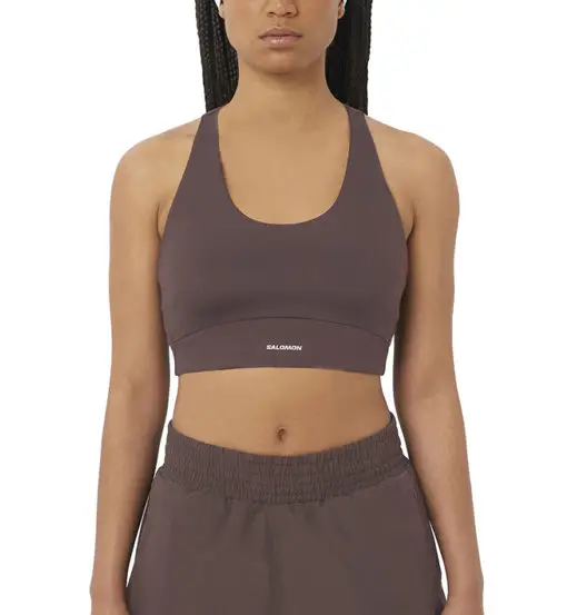 SHKout Core Bra W - reggiseno sportivo alto sostegno - donna Brown