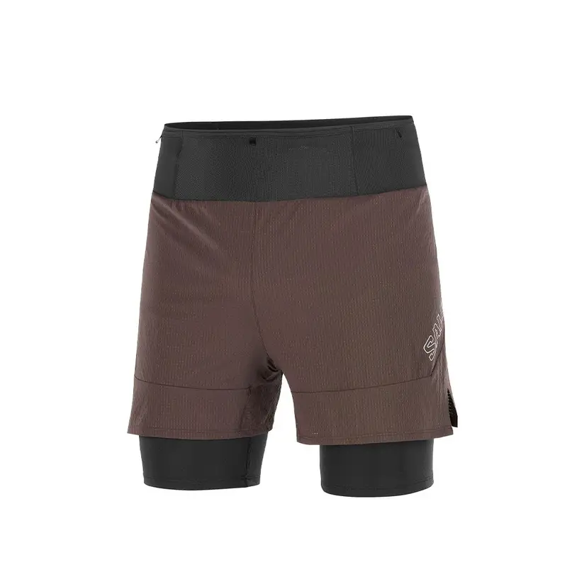Short Trail Running Sense 2In1 Coffee Bean Uomo XL