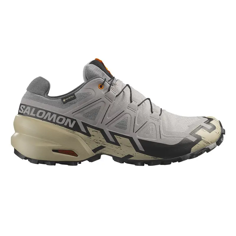 Speedcross 6 GORE-TEX Gull Bianco Pepper Nero - Scarpe Trail Running Uomo EUR 45 1/3 / UK 10,5