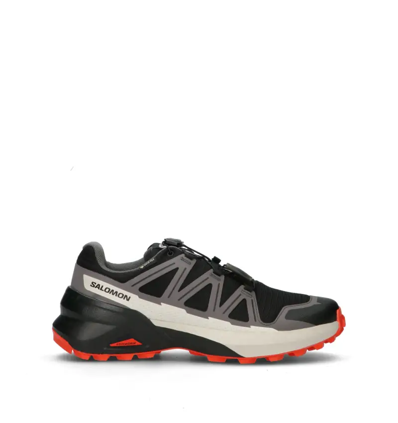 Salomon Sneakers trail running uomo nero e rosso in gore-tex