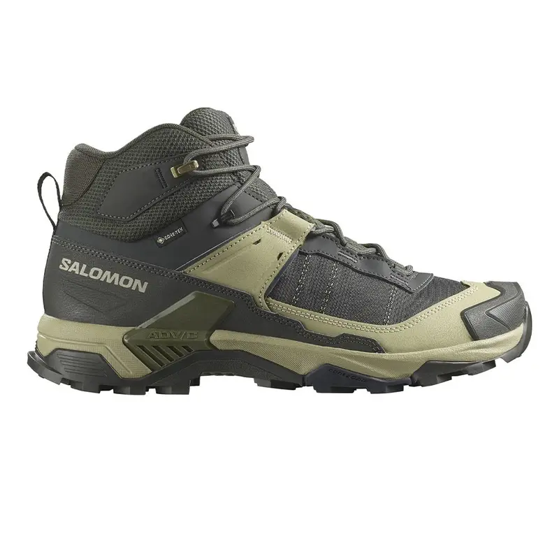 X Ultra 5 Mid GORE-TEX Peat Gray Verde Blue Nights - Scarpe Hiking Uomo EUR 41 1/3 / 7,5