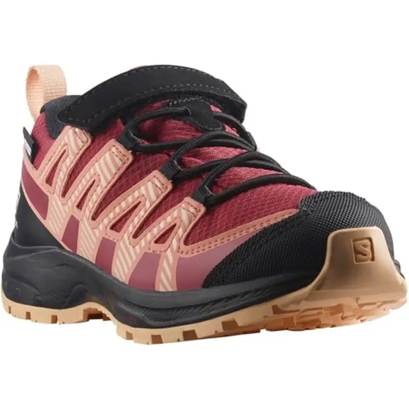 Salomon XA PRO V8 Climasalomon Waterproof Scarpe da Outdoor da Bambini, Calzata precisa, Grip su Tutti i Terreni, Look Sportivo, Earth Red, 31