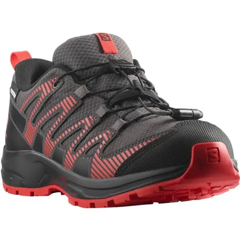 Salomon XA PRO V8 Climasalomon Waterproof Scarpe da Outdoor da Bambini, Calzata precisa, Grip su Tutti i Terreni, Look Sportivo, Magnet, 35
