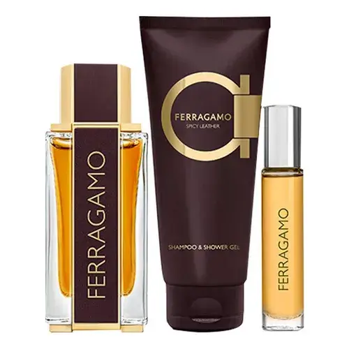 Set Salvatore Ferragamo - Spicy Leather Parfum 100 ml