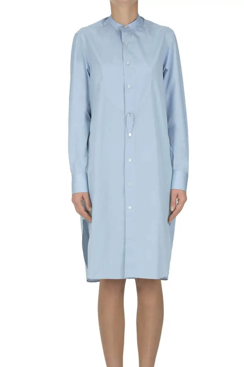 Abito chemisier in cotone Celeste