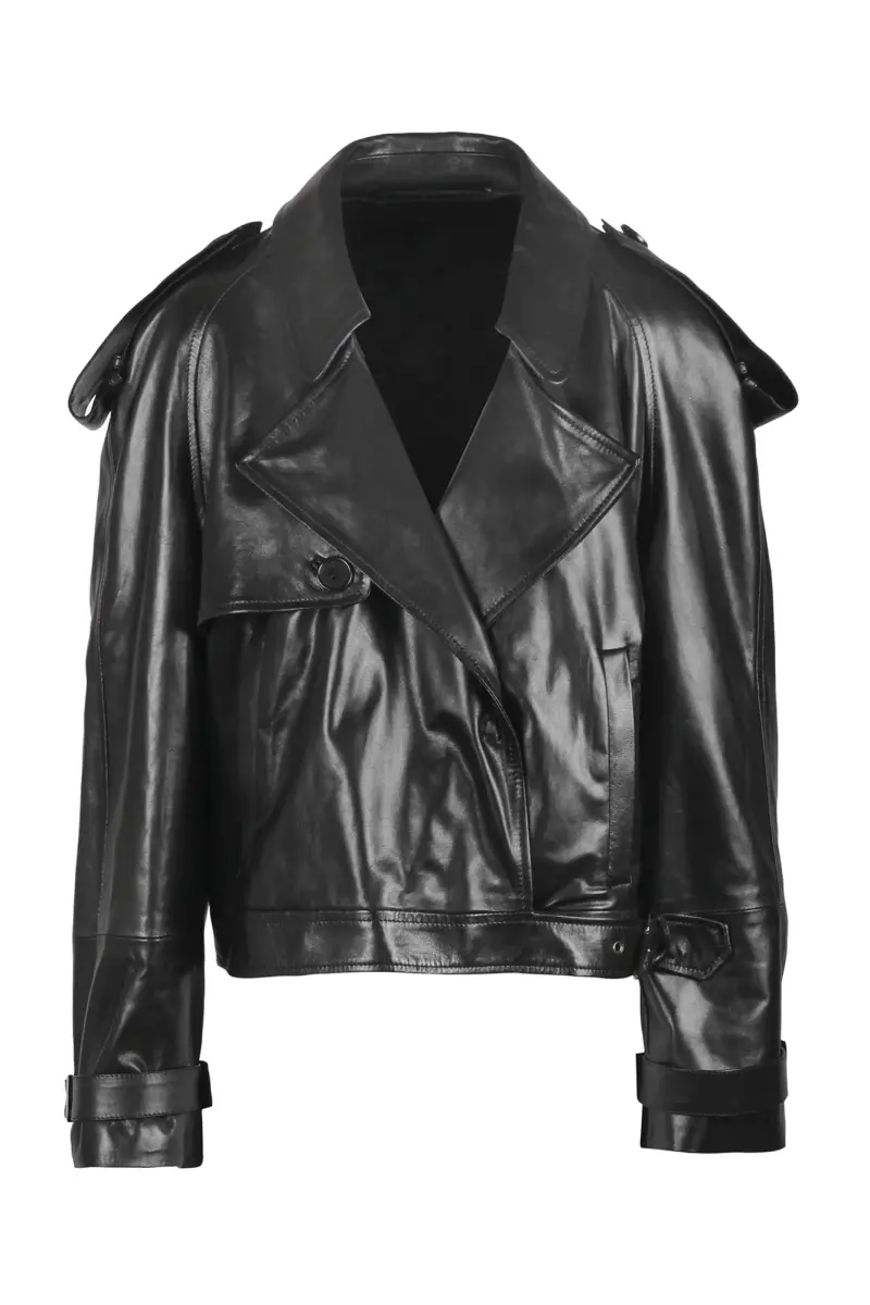 Giubbotto di pelle - 430404 - Nero