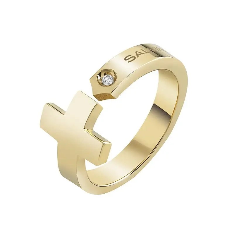 Anello In Oro Giallo Con Diamante - Salvini