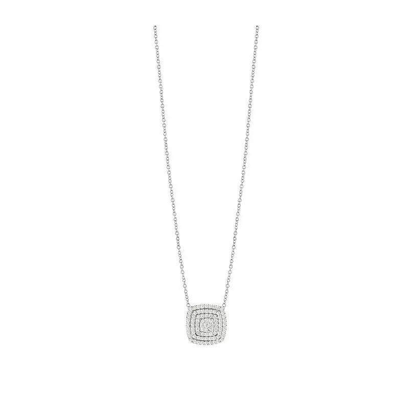 Collierino In Oro Bianco Con Diamante - Salvini