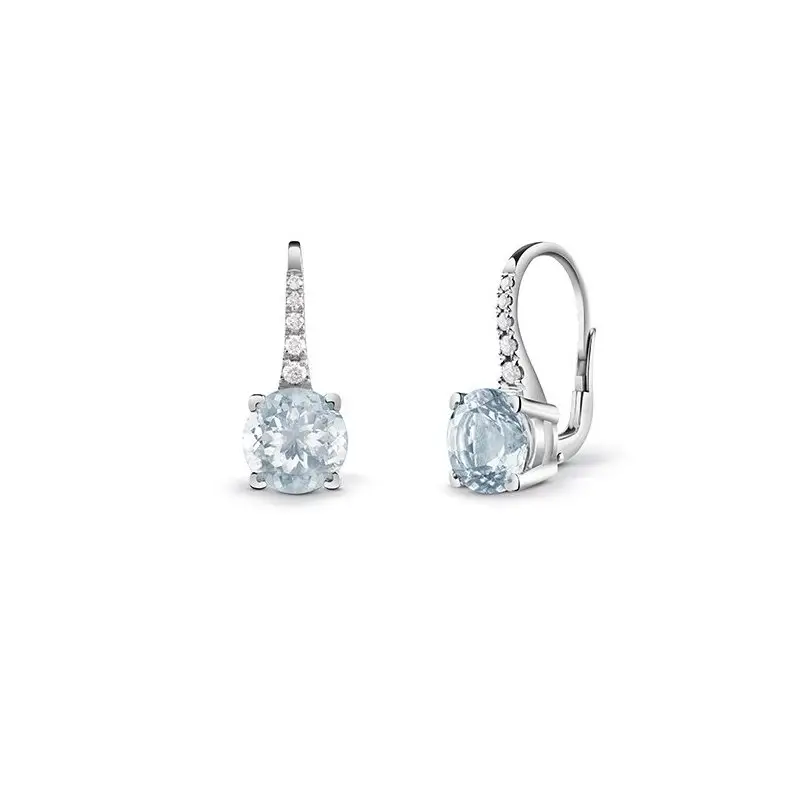 Orecchini In Oro Bianco Con Diamante - Battito - Salvini