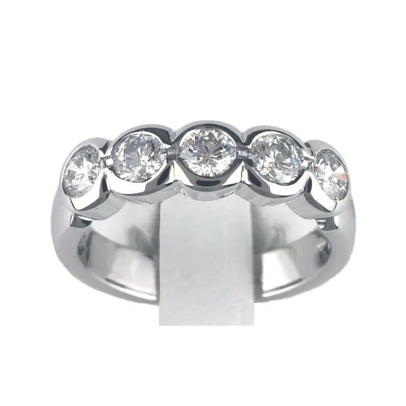 Veretta In Oro Bianco Con Diamante - Le Verette Sal - Salvini