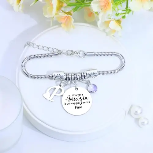 SAMORION Bracciale Amicizia 26 Lettere miniatura 3