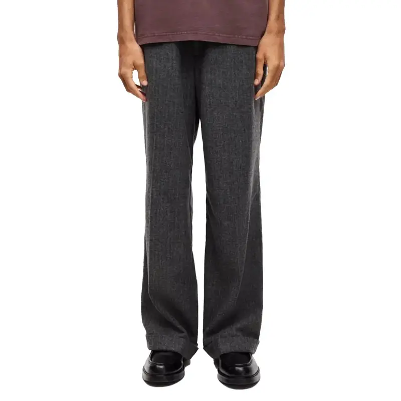 Samsoe Pantaloni grigi in tessuto morbido miniatura 2