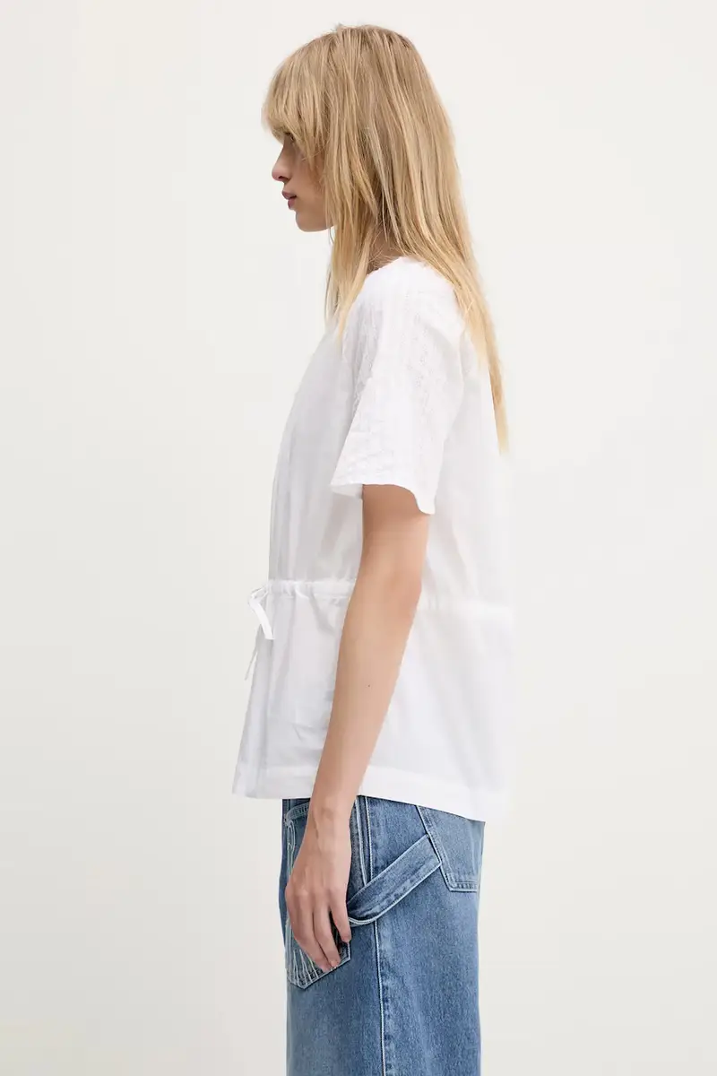 camicetta in cotone Satoma Bianco miniatura 2