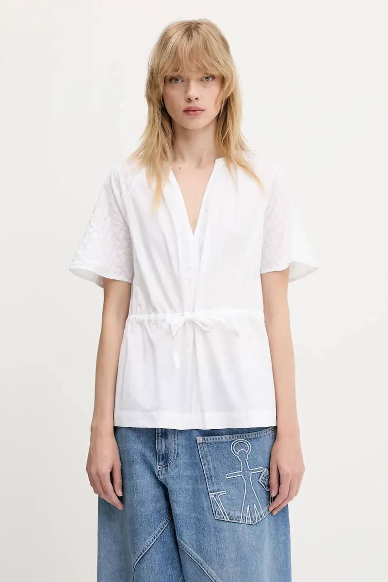 camicetta in cotone Satoma donna colore bianco F25100007