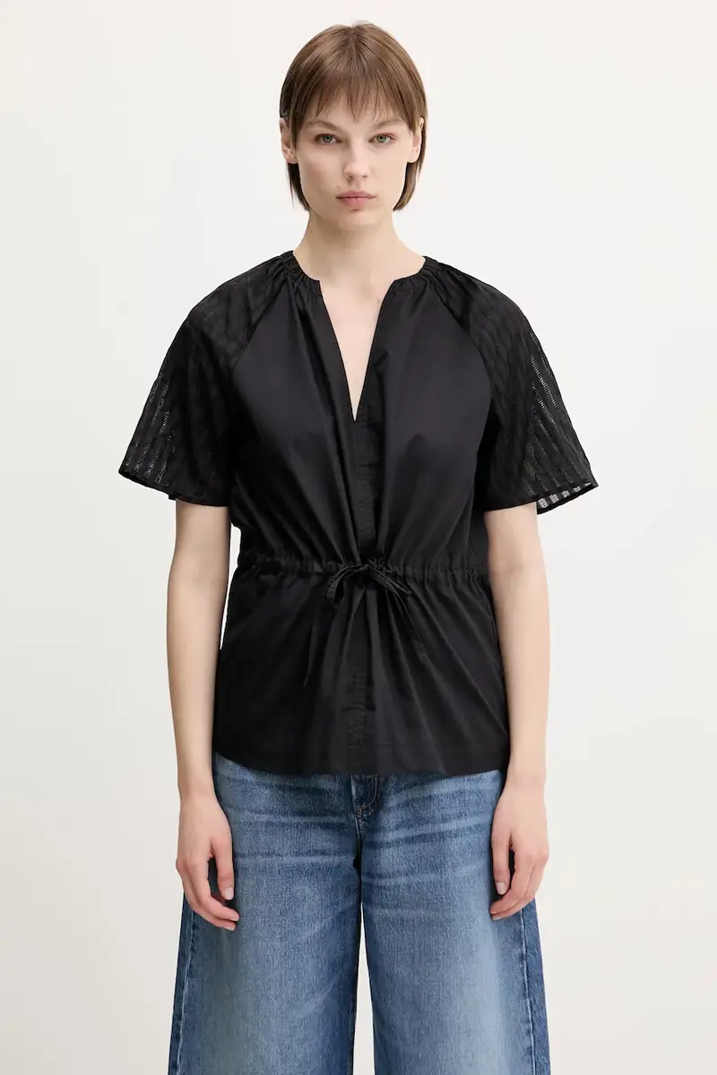 camicetta in cotone Satoma Nero