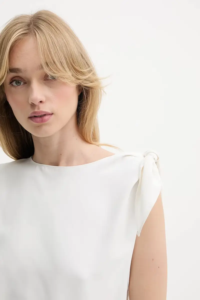 camicetta SAALBERO donna colore beige F25200101 miniatura 4