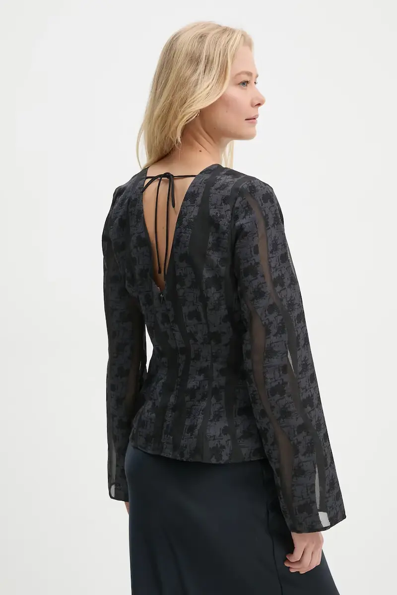 camicetta SAANAI donna colore blu navy F24400157 miniatura 3