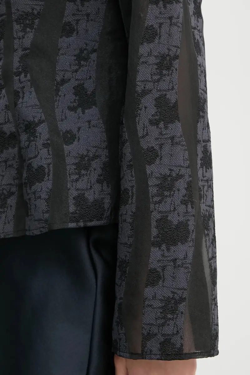 camicetta SAANAI donna colore blu navy F24400157 miniatura 5