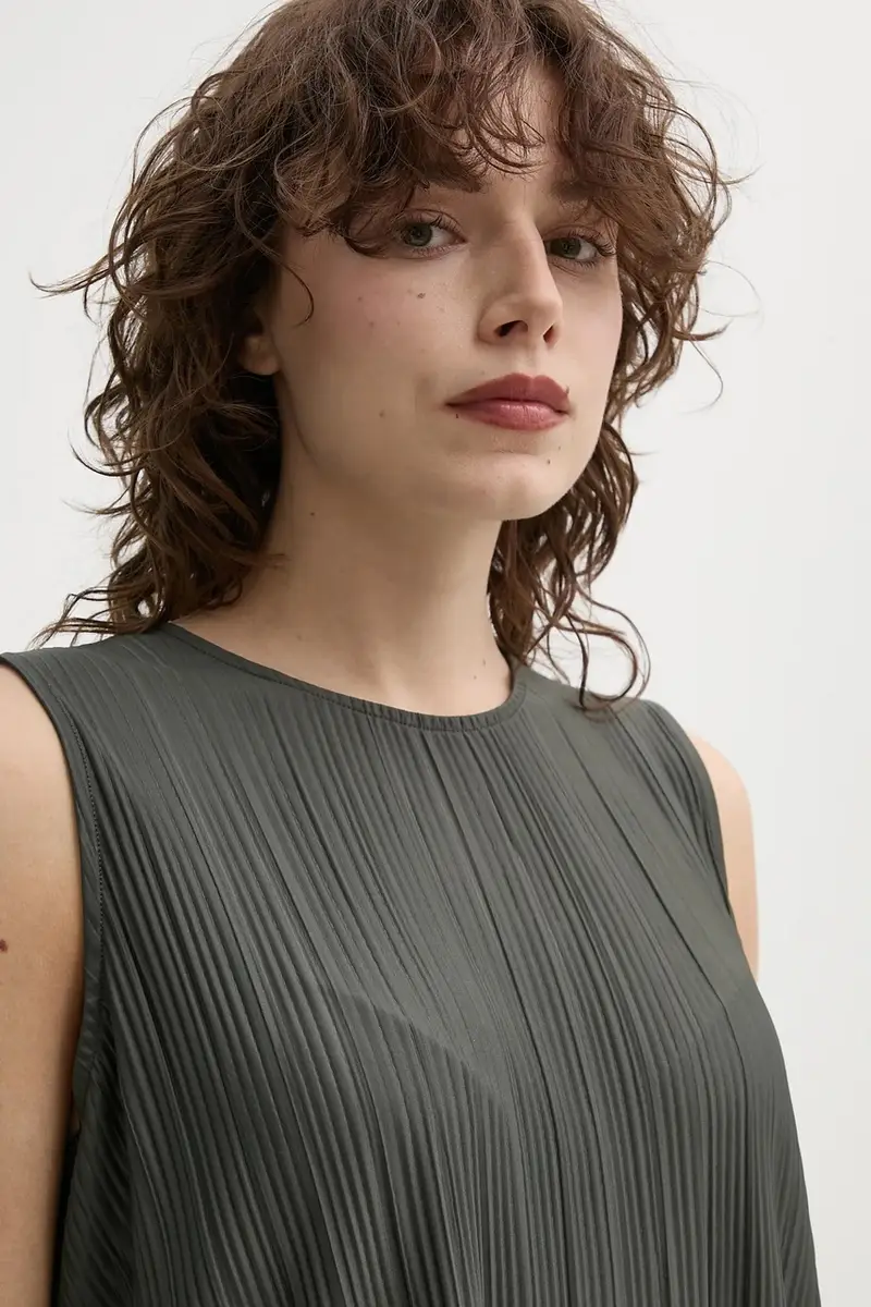 camicetta SAUMA donna colore verde F24900010 miniatura 4