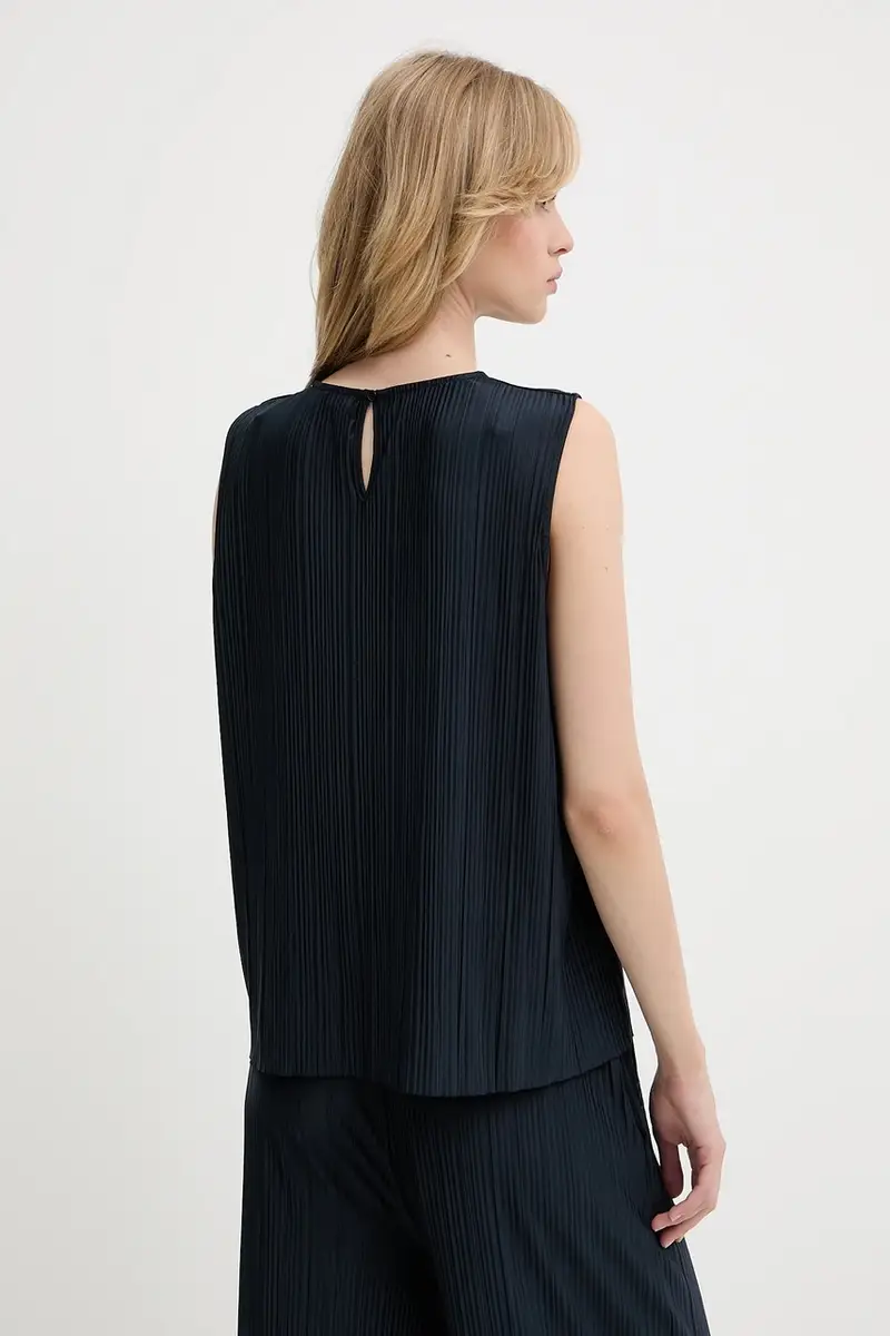 camicetta SAUMA donna colore verde F24900010 Blu navy miniatura 3