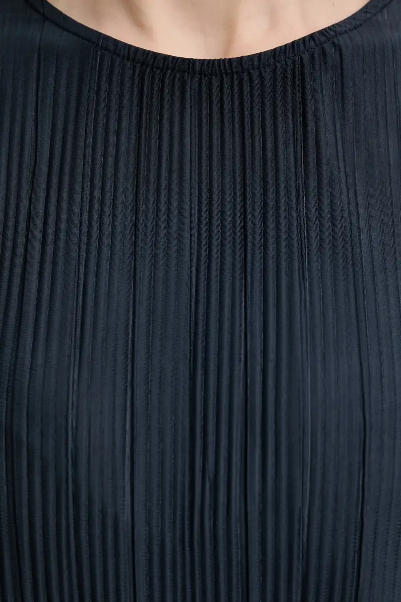 camicetta SAUMA donna colore verde F24900010 Blu navy miniatura 5