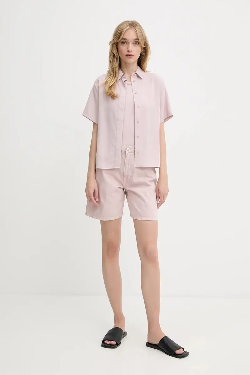 camicia donna colore verde Rosa miniatura 2