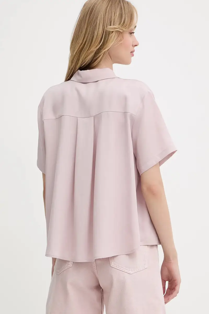 camicia donna colore verde Rosa miniatura 3