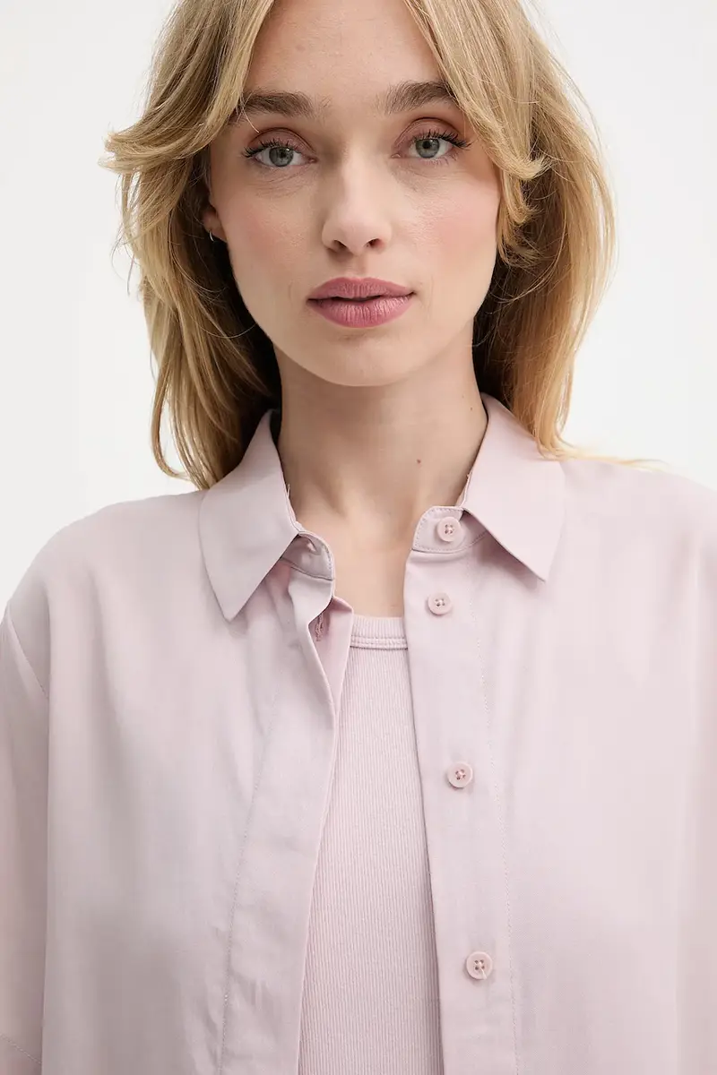camicia donna colore verde Rosa miniatura 4