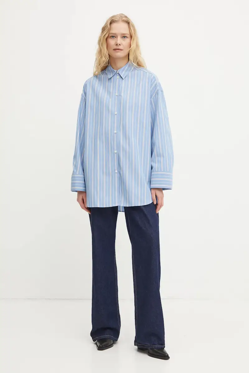 camicia in cotone MARIKA Blu miniatura 2