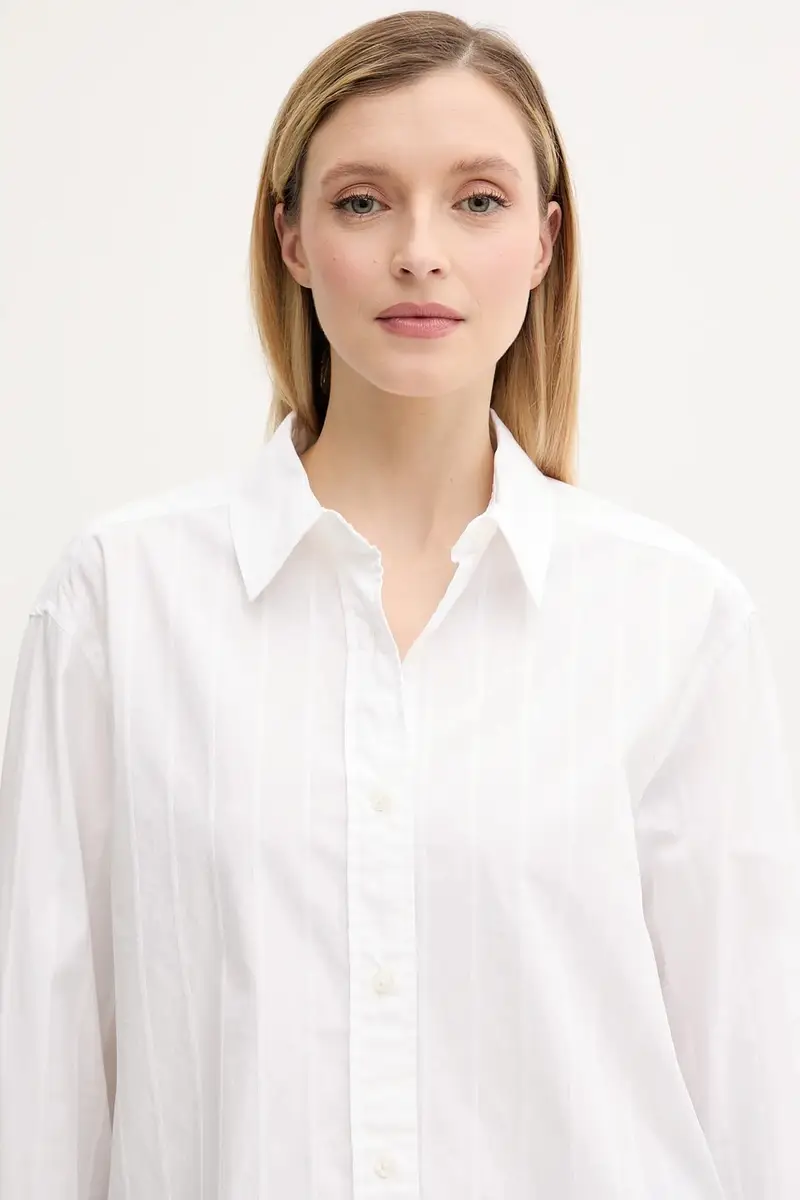 camicia in cotone SAATRANI donna colore bianco F25200082 miniatura 4