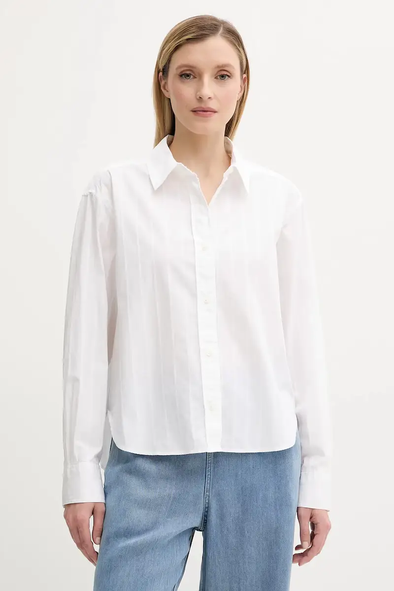 camicia in cotone SAATRANI donna colore bianco F25200082