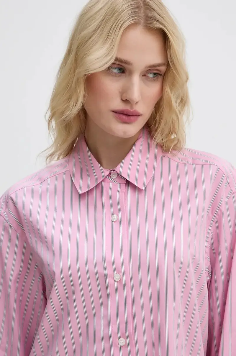camicia in cotone SALOVA donna colore rosa F24300064 miniatura 4