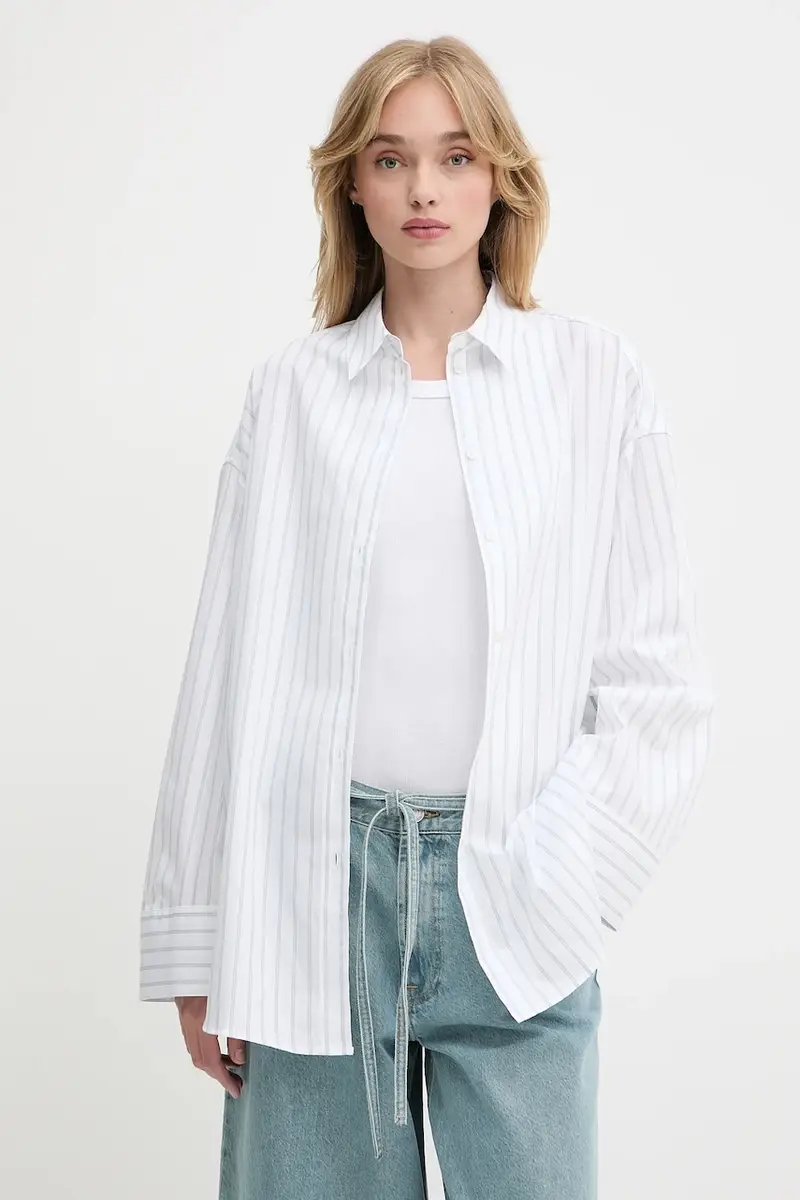 camicia in cotone SAMARIKA donna colore bianco F25200084