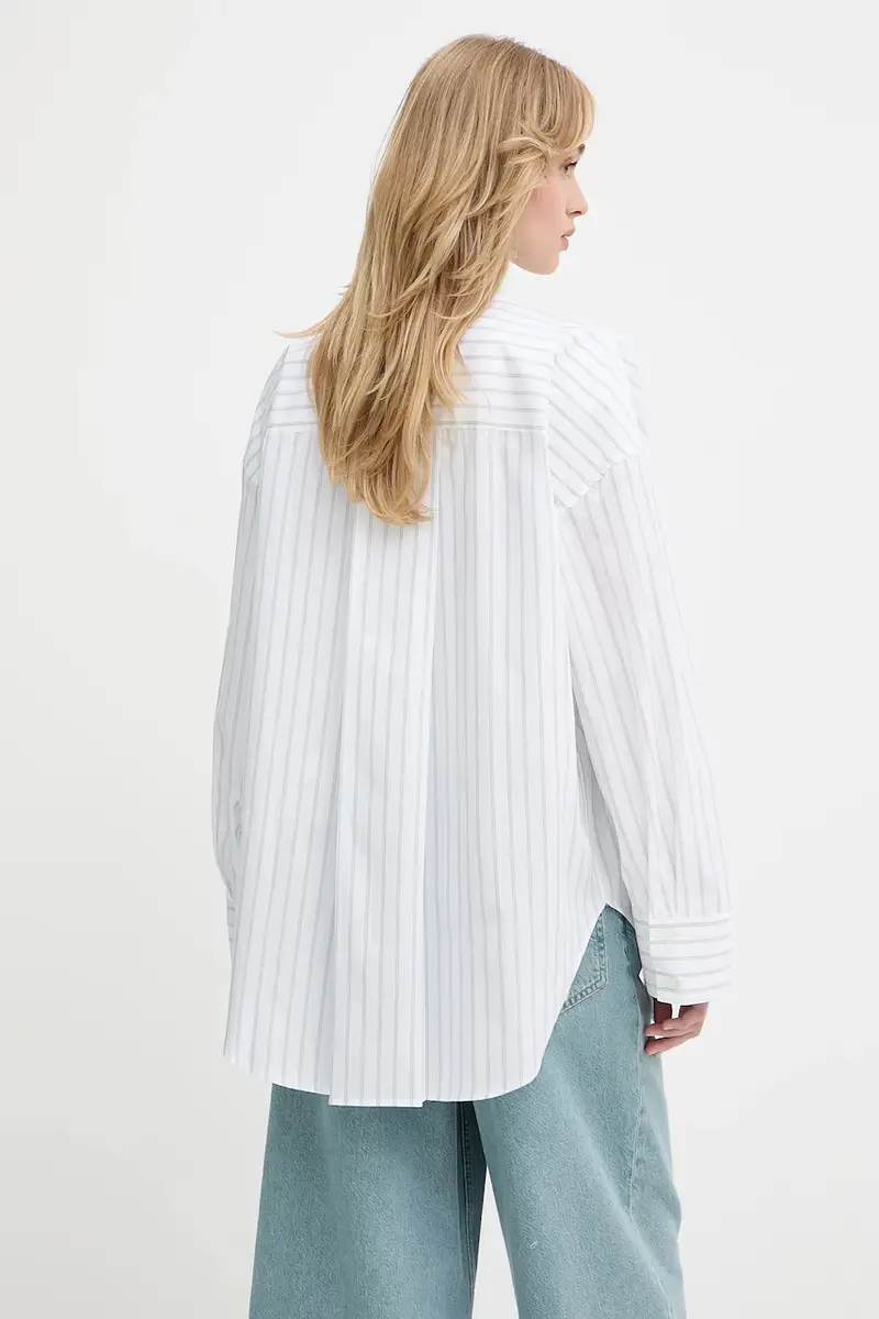 camicia in cotone SAMARIKA donna colore bianco F25200084 miniatura 3