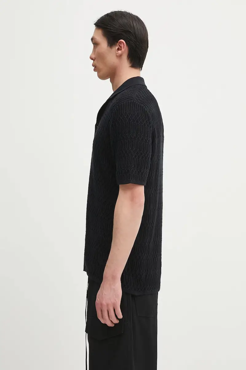 camicia in cotone SARLO Nero miniatura 2