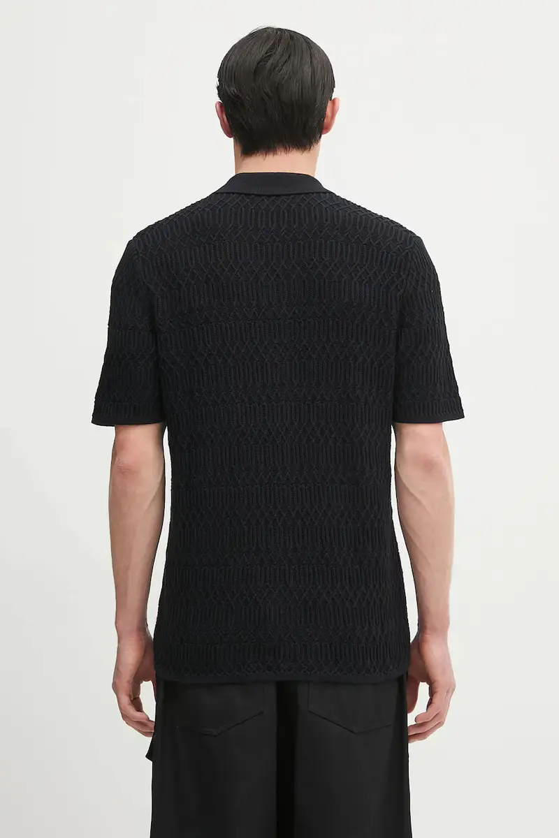 camicia in cotone SARLO Nero miniatura 3