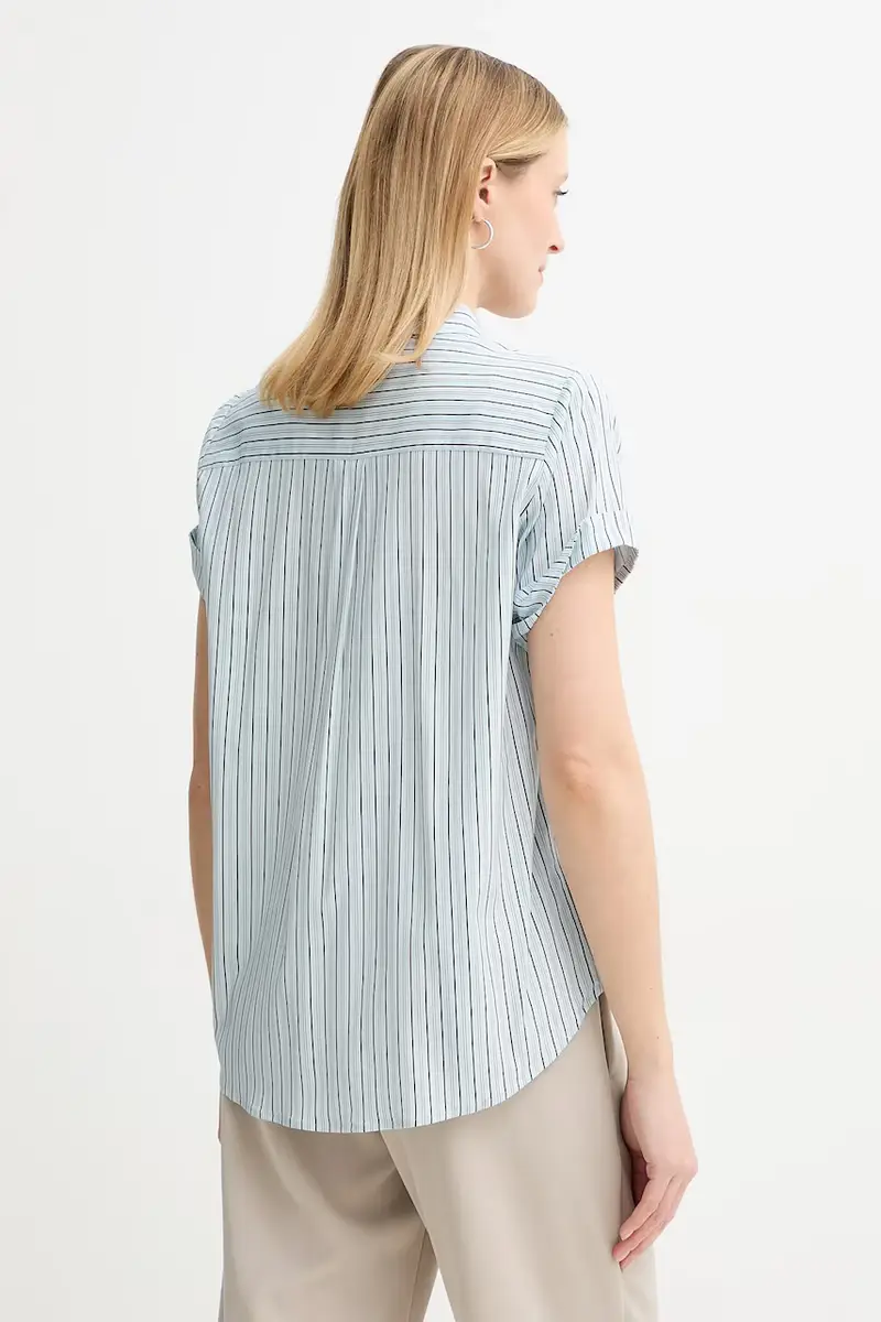 camicia MAJAN donna colore blu F19123672 miniatura 3